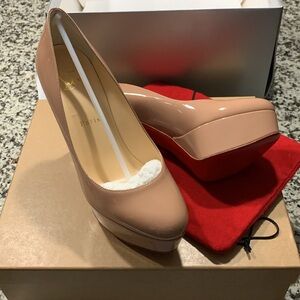 Christian Louboutin Blush Patent Leather Heels
